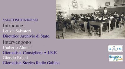 LA RADIO COMPIE 100 ANNI – La radio a scuola negli anni 30