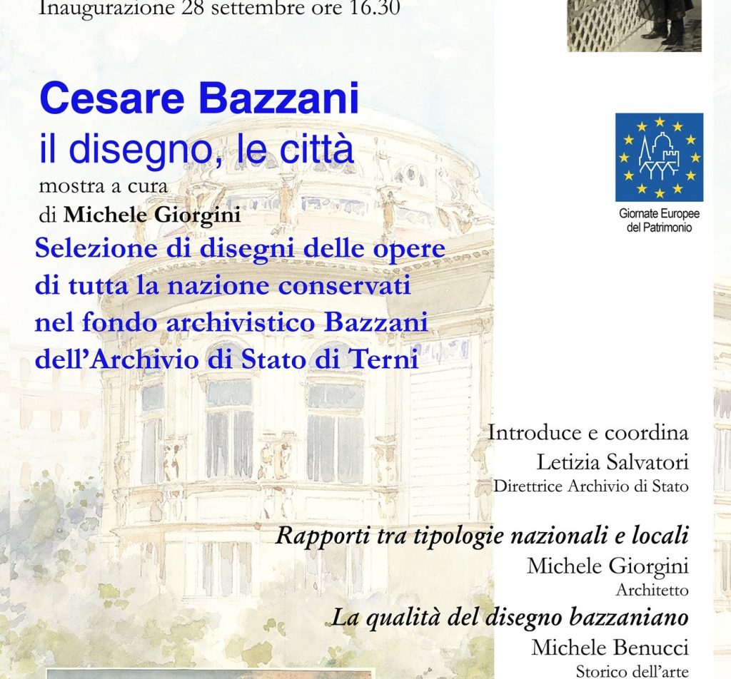 Inaugurazione della mostra “CESARE BAZZANI – il disegno, le città” 28 Settembre, ore 16:30